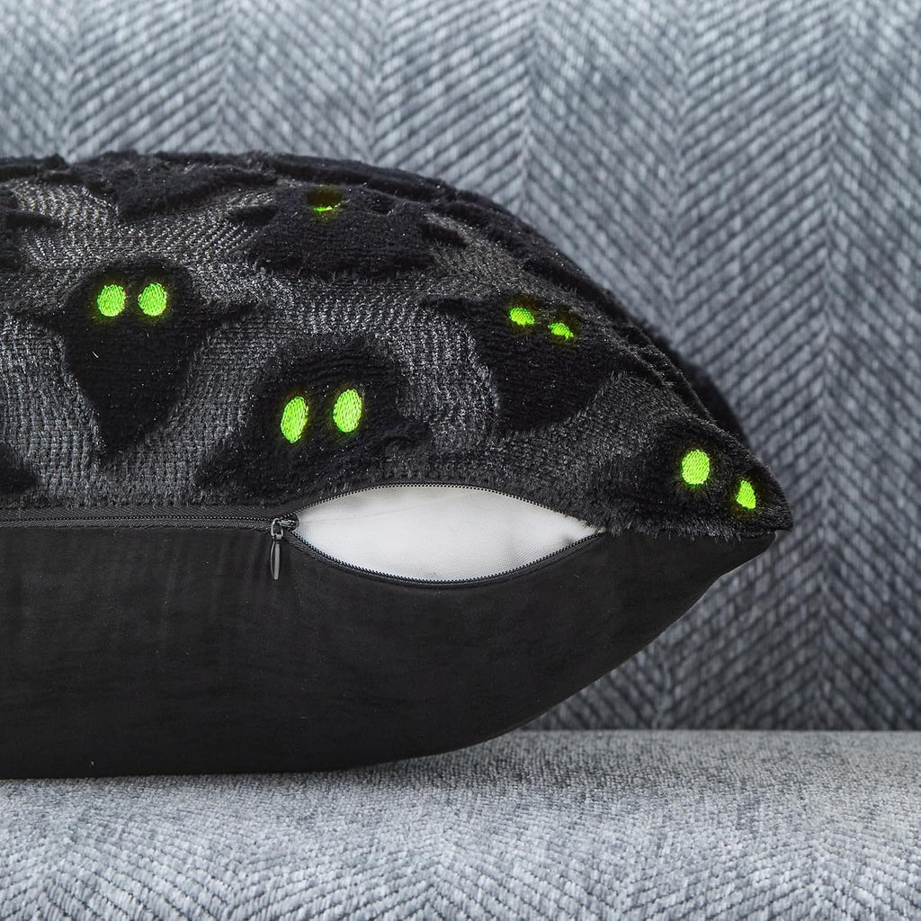 Midnight Ghost black pillow covers, 18x18, set of 2 (view 2 of 5)